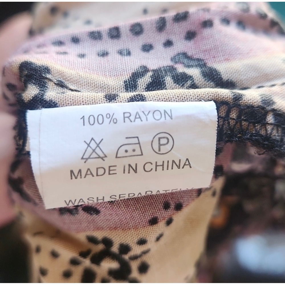 Jaase Boho Patchwork Wide Leg Pants Multi Color F… - image 7